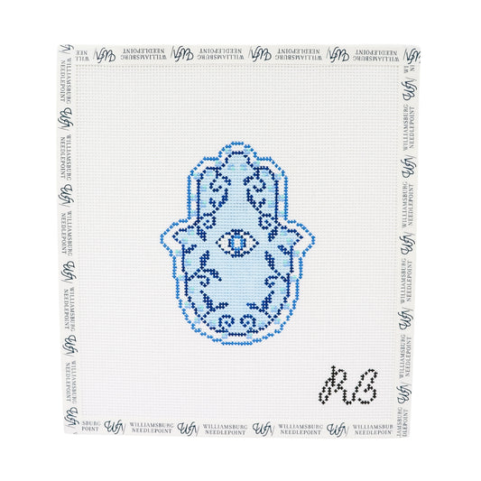 Garden Hamsa - Blue