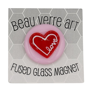 Red Heart Fused Glass Needleminder