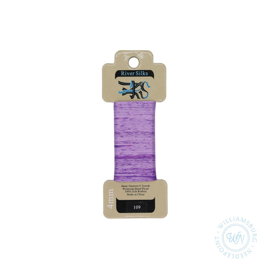 Silk Ribbon 4mm 109 Overdyed Viola