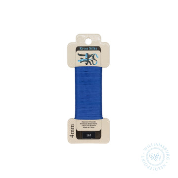 Silk Ribbon 4mm 165 True Blue