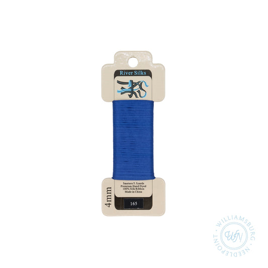 Silk Ribbon 4mm 165 True Blue