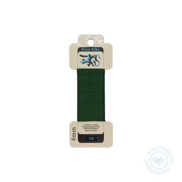 Silk Ribbon 4mm 172 Hunter Green