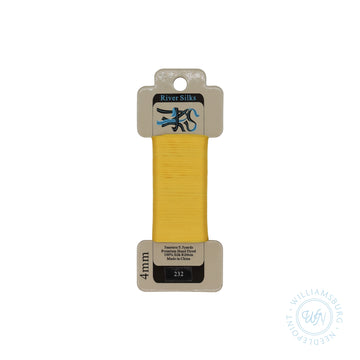 Silk Ribbon 4mm 232 Vibrant Yellow