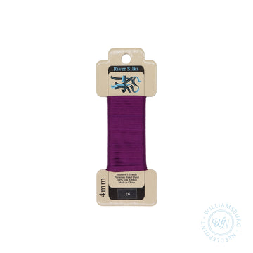 Silk Ribbon 4mm 26 Imperial Purple