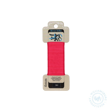 Silk Ribbon 4mm 261 Raspberry Sorbet