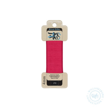 Silk Ribbon 4mm 272 Red Violet