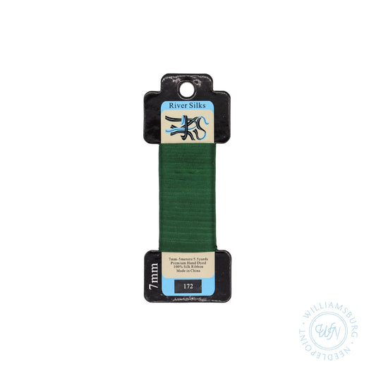 Silk Ribbon 7mm 172 Hunter Green