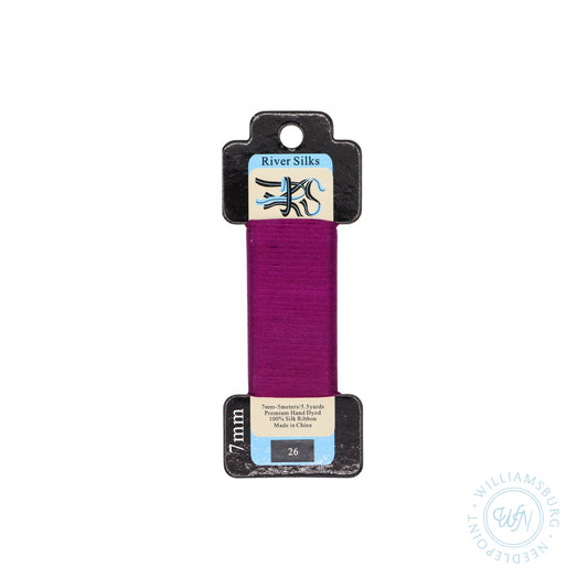 Silk Ribbon 7mm 26 Imperial Purple