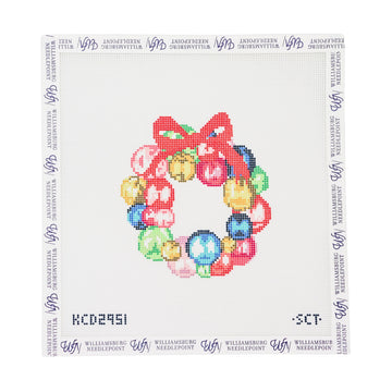 Mini Glass Ornament Wreath