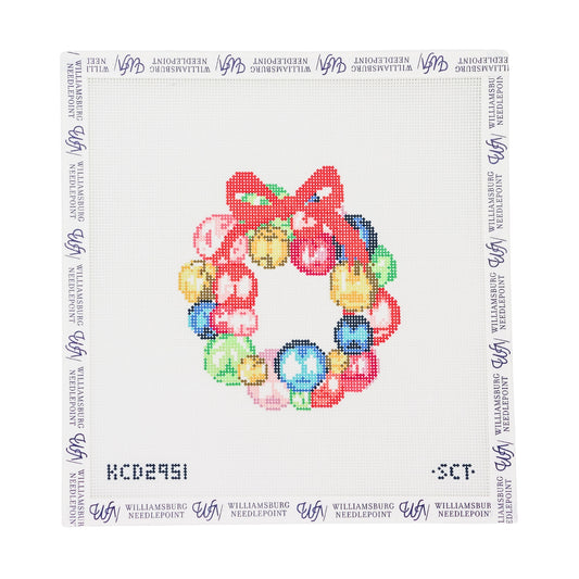 Mini Glass Ornament Wreath