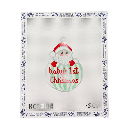 Baby's First Christmas Santa - Green