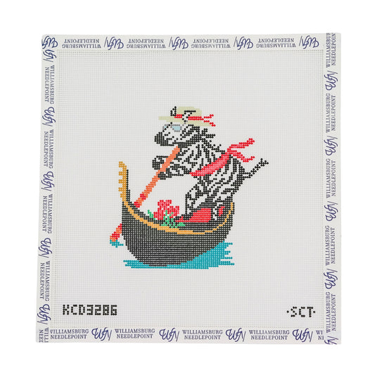 Dolce Vita - Wooden Boat Zebra Gondolier