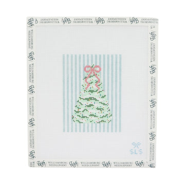 Tree with Blue Stripes