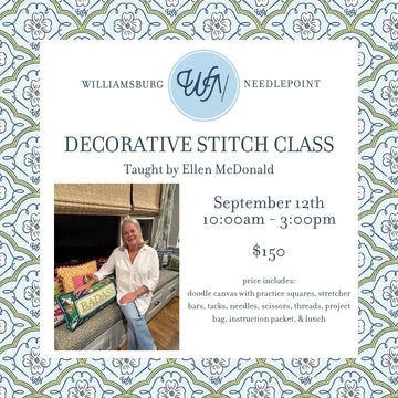 Decorative Stitch Class - September 12