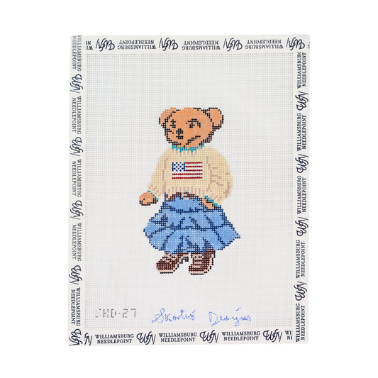 Girl Flag Sweater Bear