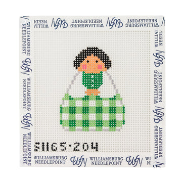 Green Gingham Angel
