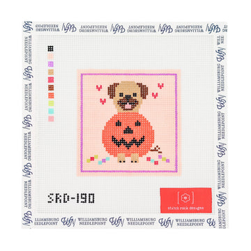 Pug in a Pumpkin