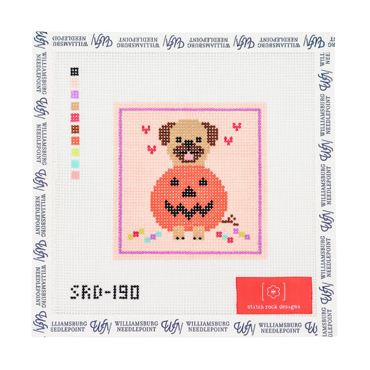 Pug in a Pumpkin