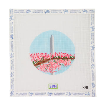 Washington Monument With Cherry Blossoms