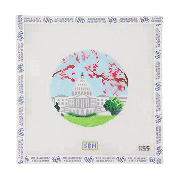 Capitol With Cherry Blossoms