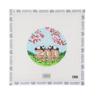 Pandas & Zoo With Cherry Blossoms