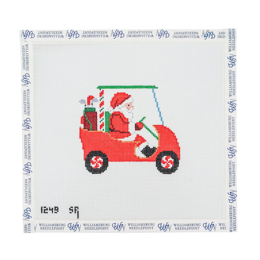 Golf Cart Santa