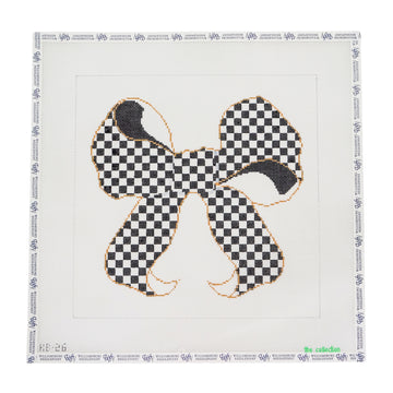 Large Bow - Black and White