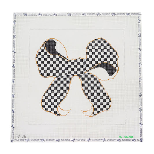 Large Bow - Black and White