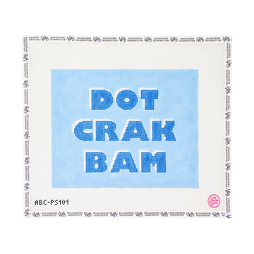 Dot Crak Bam Mahjong Tile Pouch - Blue