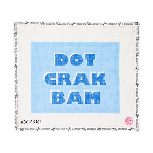 Dot Crak Bam Mahjong Tile Pouch - Blue