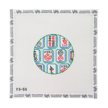 Mahjong Tiles Round - Jewel