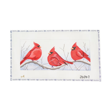 Cardinals In Snow