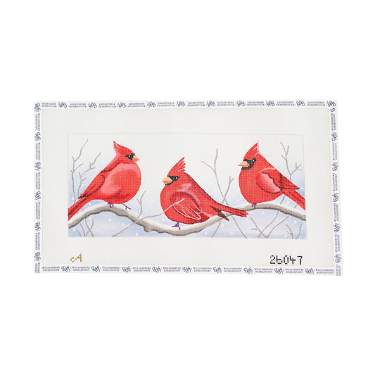 Cardinals In Snow