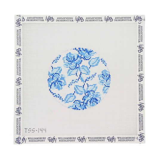 Blue Toile Round