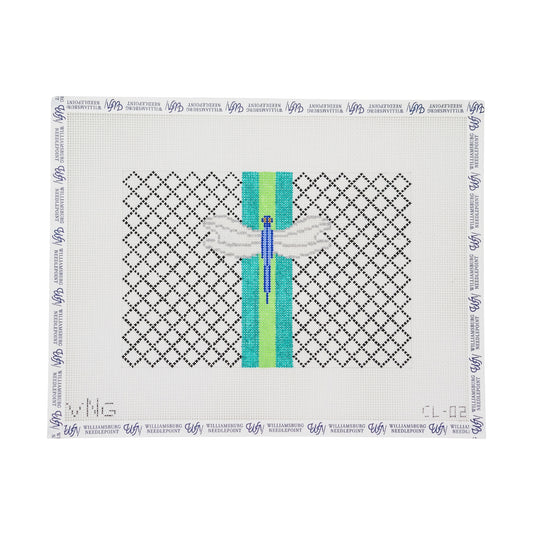 Dragonfly Green Blue Stripe