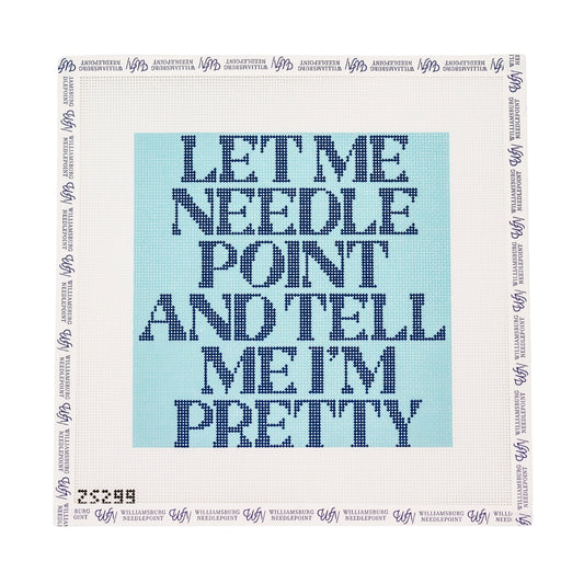 Let Me Needlepoint - Light Blue