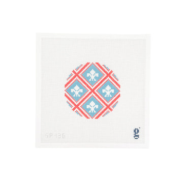 Fleur de Lis Round