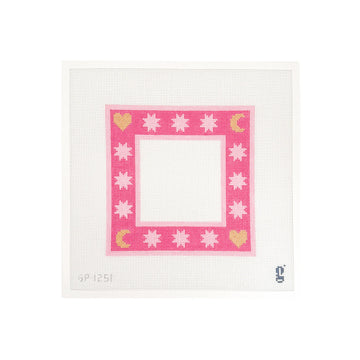Moon & Stars Frame - Pink