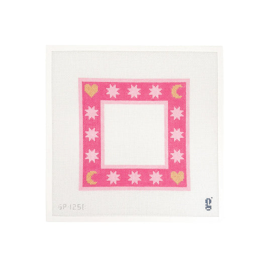 Moon & Stars Frame - Pink
